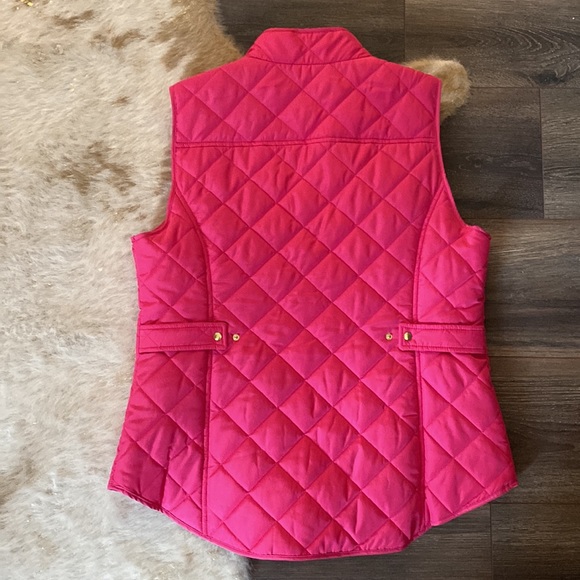 Crown & Ivy Hot Pink Puffer Vest - Picture 3 of 3